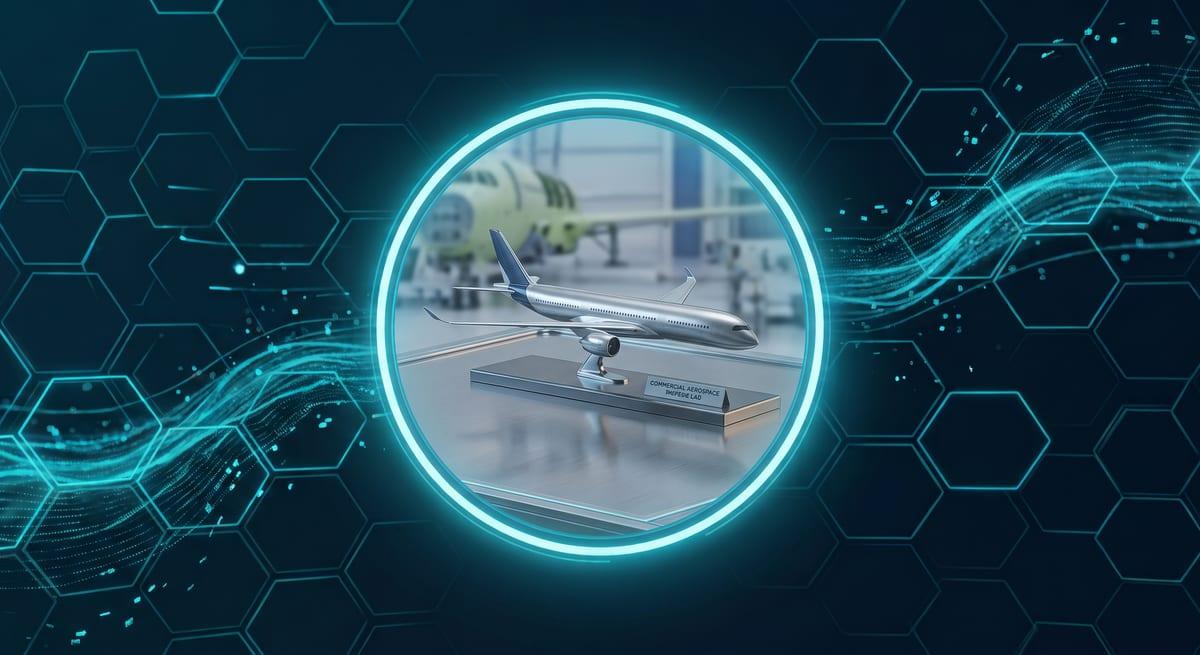 Commercial aerospace airframe and assembly illustration